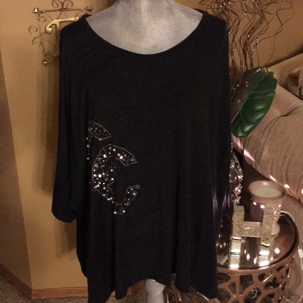 Dqmane dolman sleeve tunic
